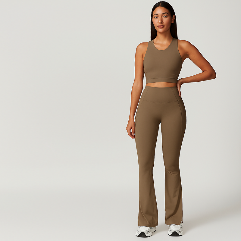COSMOS High Waisted Flared Leggings
