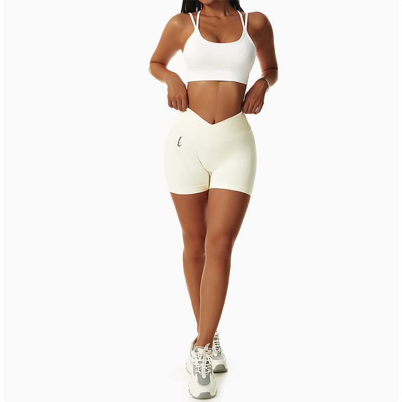 NOSTRA V-Bund High-Waisted Shorts