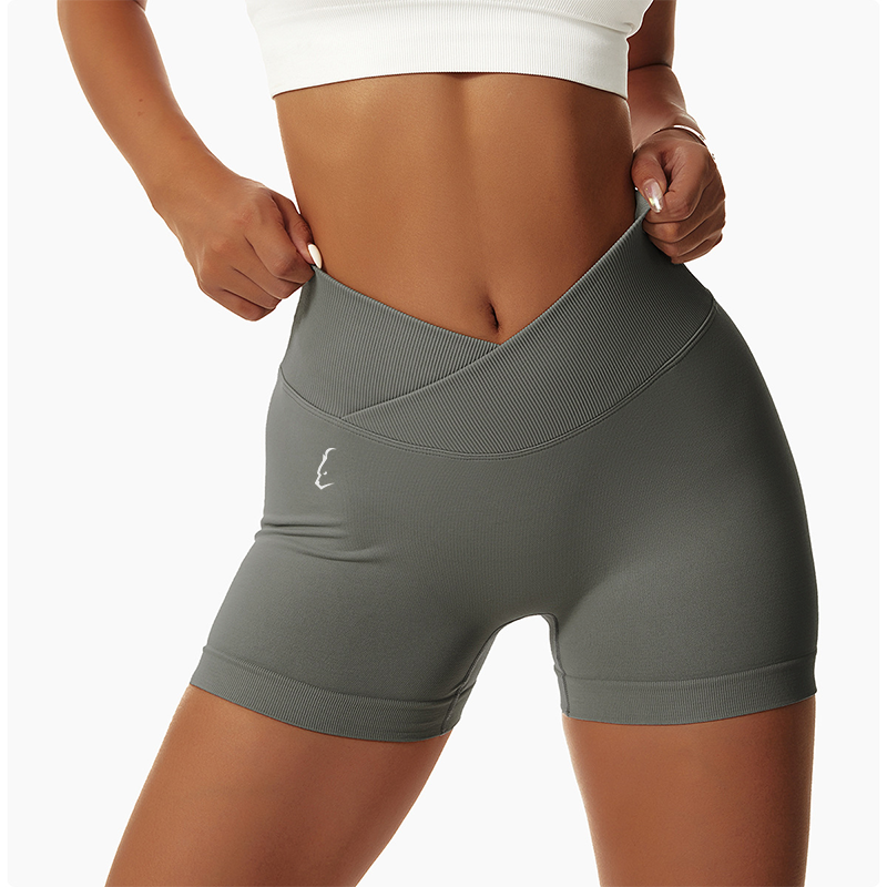 NOSTRA V-Bund High-Waisted Shorts