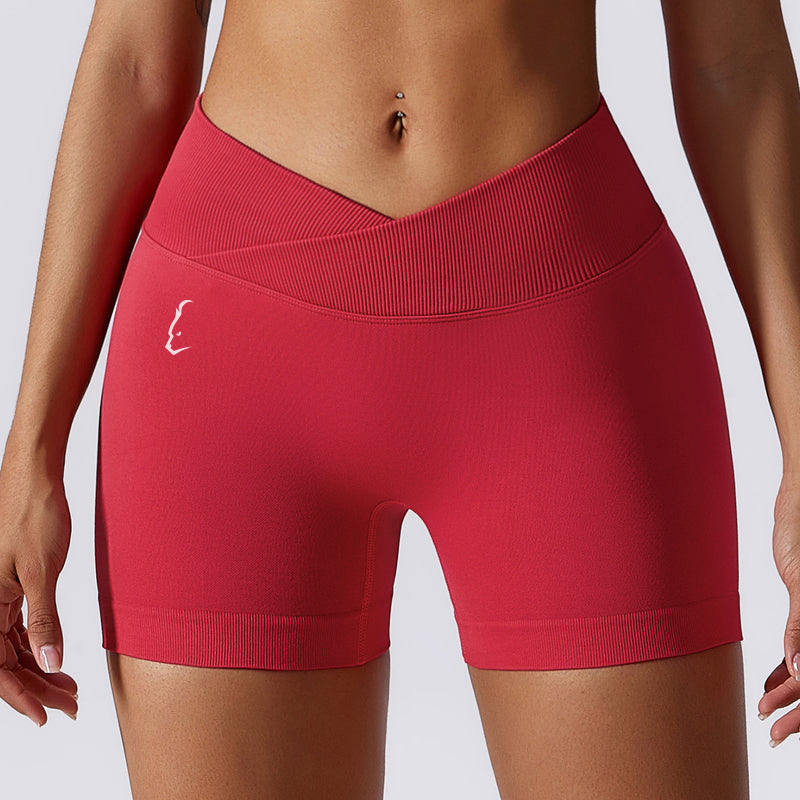 NOSTRA V-Bund High-Waisted Shorts