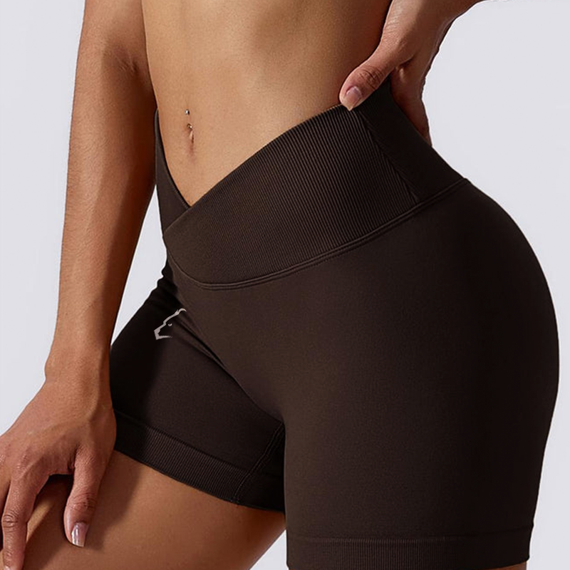 NOSTRA V-Bund High-Waisted Shorts