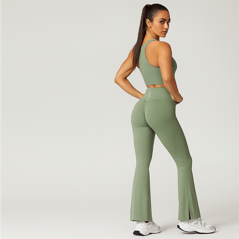 COSMOS High Waisted Flared Leggings