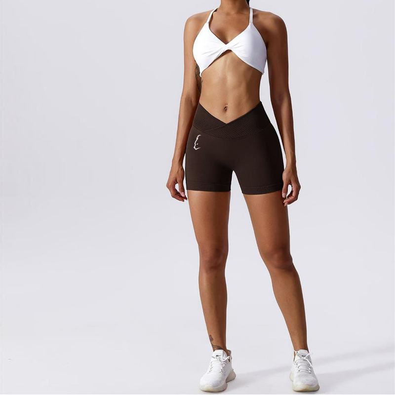 NOSTRA V-Bund High-Waisted Shorts
